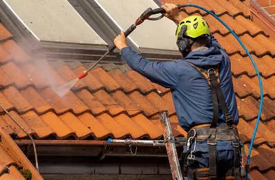Démoussage et hydrofuge de toiture aux Angles